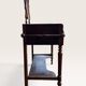 Dressing table in walnut and marble, late 19th century.