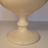 Cracked cream ceramic leech cup