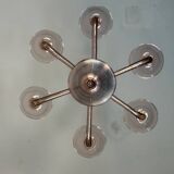 Venetian lustre made of Murano glass in amethyst colour, circa 1920.