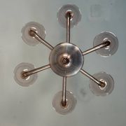 Venetian lustre made of Murano glass in amethyst colour, circa 1920.
