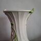 Vintage twisted barbotine vase