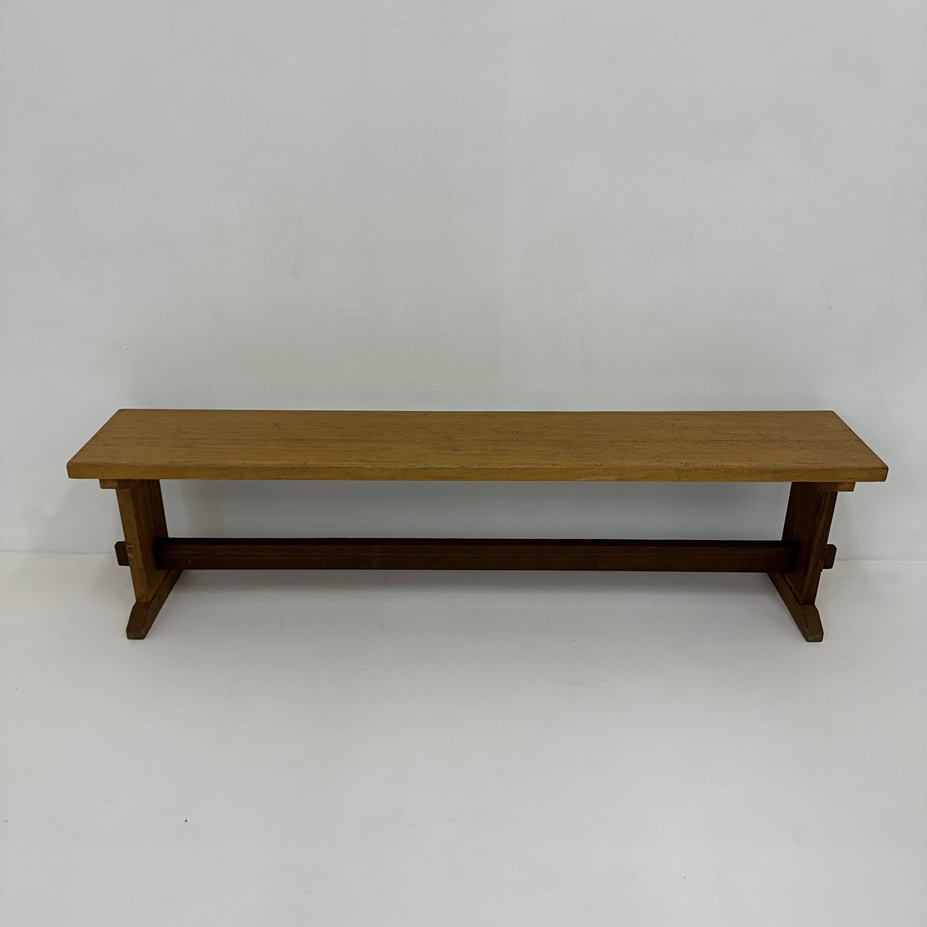 Vintage wooden school bench , 1970’s