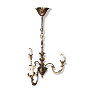 Lustre 3 lumières en bronze