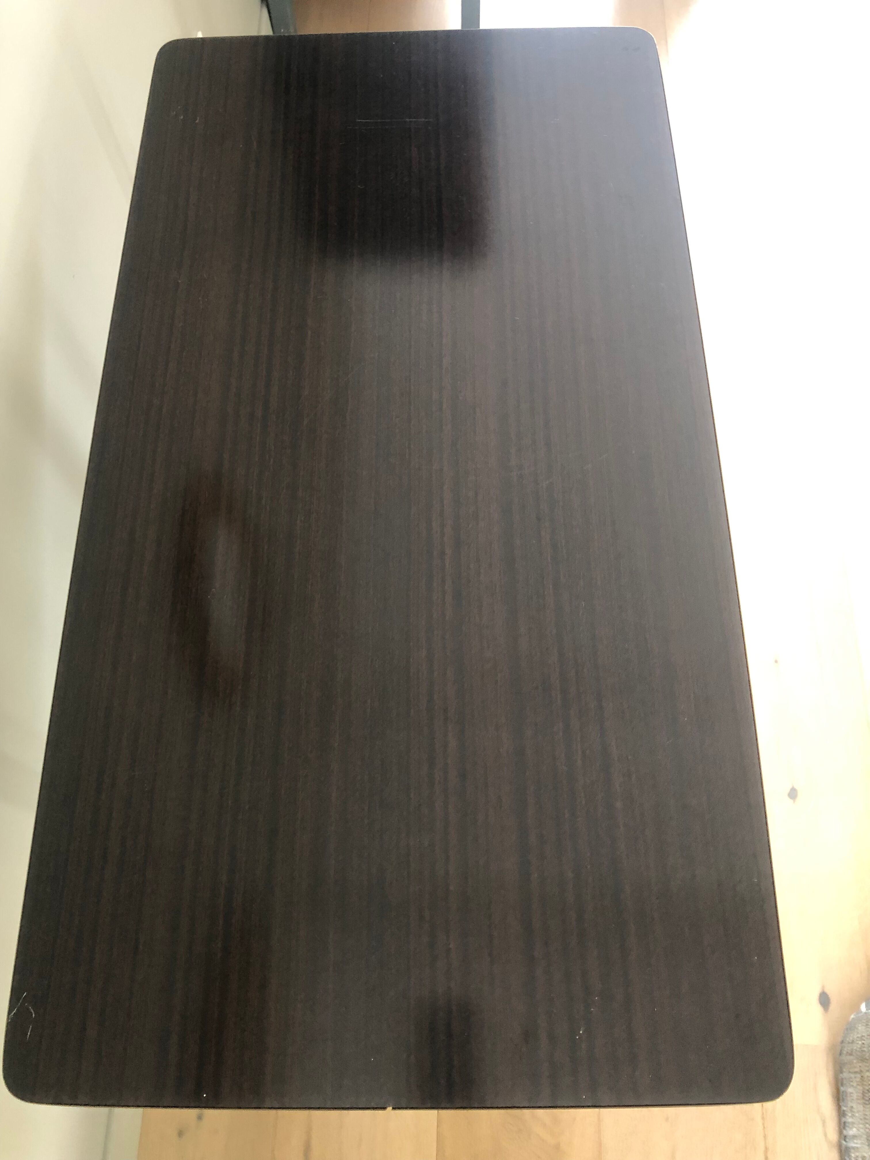Vintage service table in Formica with wheels