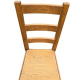 Set of 6 solid wood dining chairs