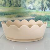 Ivory Scalloped Planter