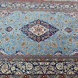 Ancient Persian carpet Ghoom wool and silk 142x222 cm