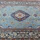 Ancient Persian carpet Ghoom wool and silk 142x222 cm