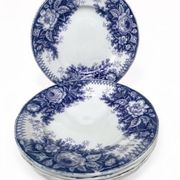 Assiettes dessert Sarreguemines modèle Jardinière XIXEME
