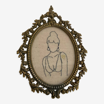 Framed embroidery