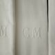 Lot de 6 anciennes serviettes damas broderie monogramme CM