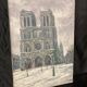 Pierre PERESS (1919-1990) Notre-Dame de Paris, Huile sur toile 1980's