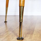 Table with compass feet from the 70s with "rise and fall" system