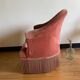 Fauteuil crapaud rose