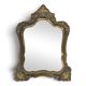 Miroir Louis XV en bois doré à cartouche