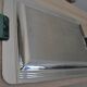 Large Jean Couzon stainless steel serving tray