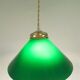 Suspension conique en opaline verte