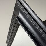 Ripple frame mirror black 20th century