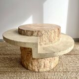 Magnussen ponte travertine coffee table