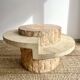 Table basse en travertin magnussen ponte