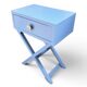 Bedside table, blue side table Farrow & Ball