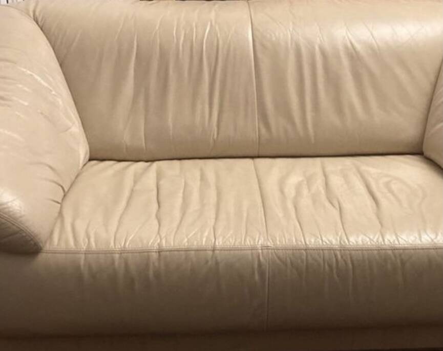 Canapé en cuir 2 places