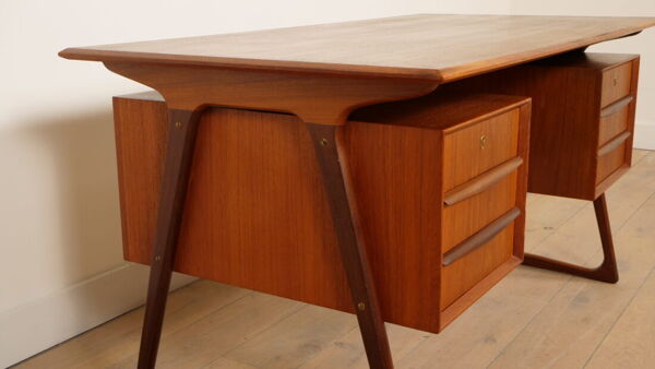 Bureau danois vintage en teck