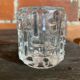 Pair of Antique Candle Holders Design FRANTISEK VIZNER Czech Moulded Glass 6
