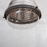 Antique mercury glass two tone pendant light