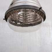 Antique mercury glass two tone pendant light