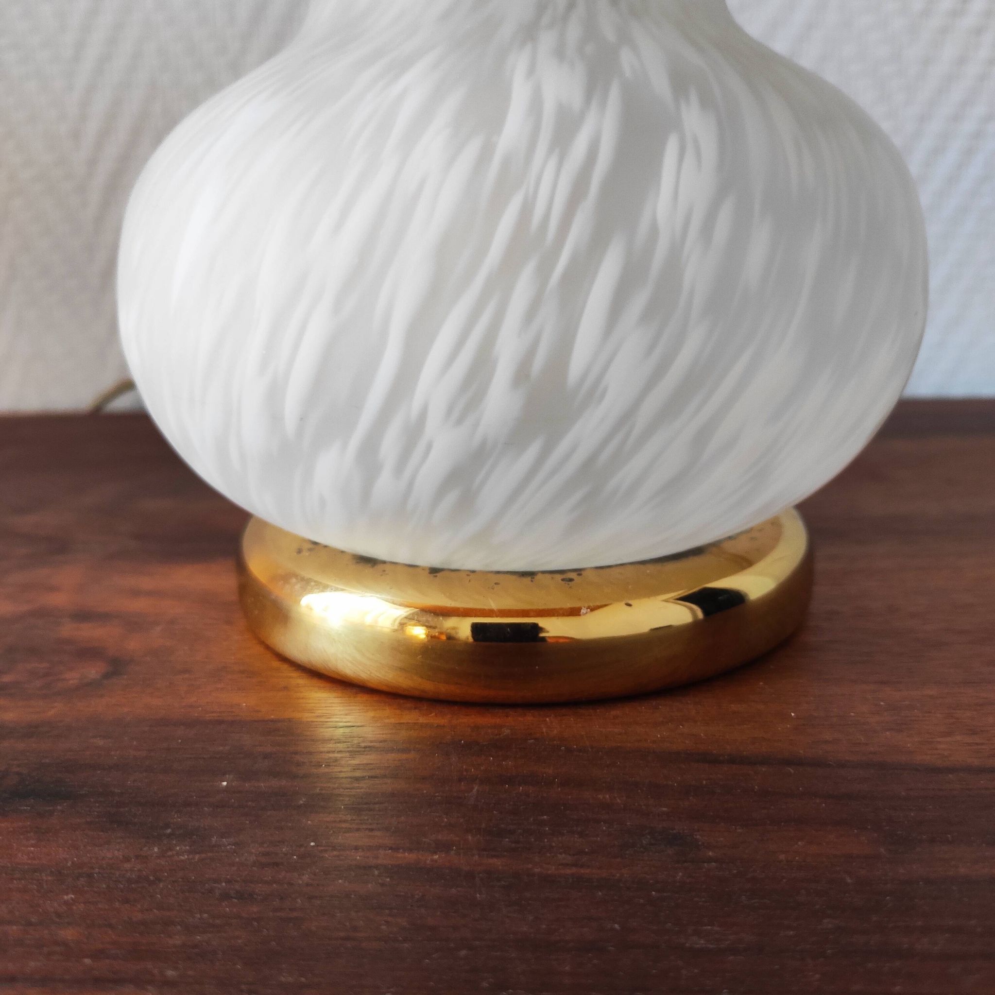 Lampe champignon vintage en verre de Murano