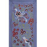 Hand knotted rug, vintage turkish rug 95x95 cm