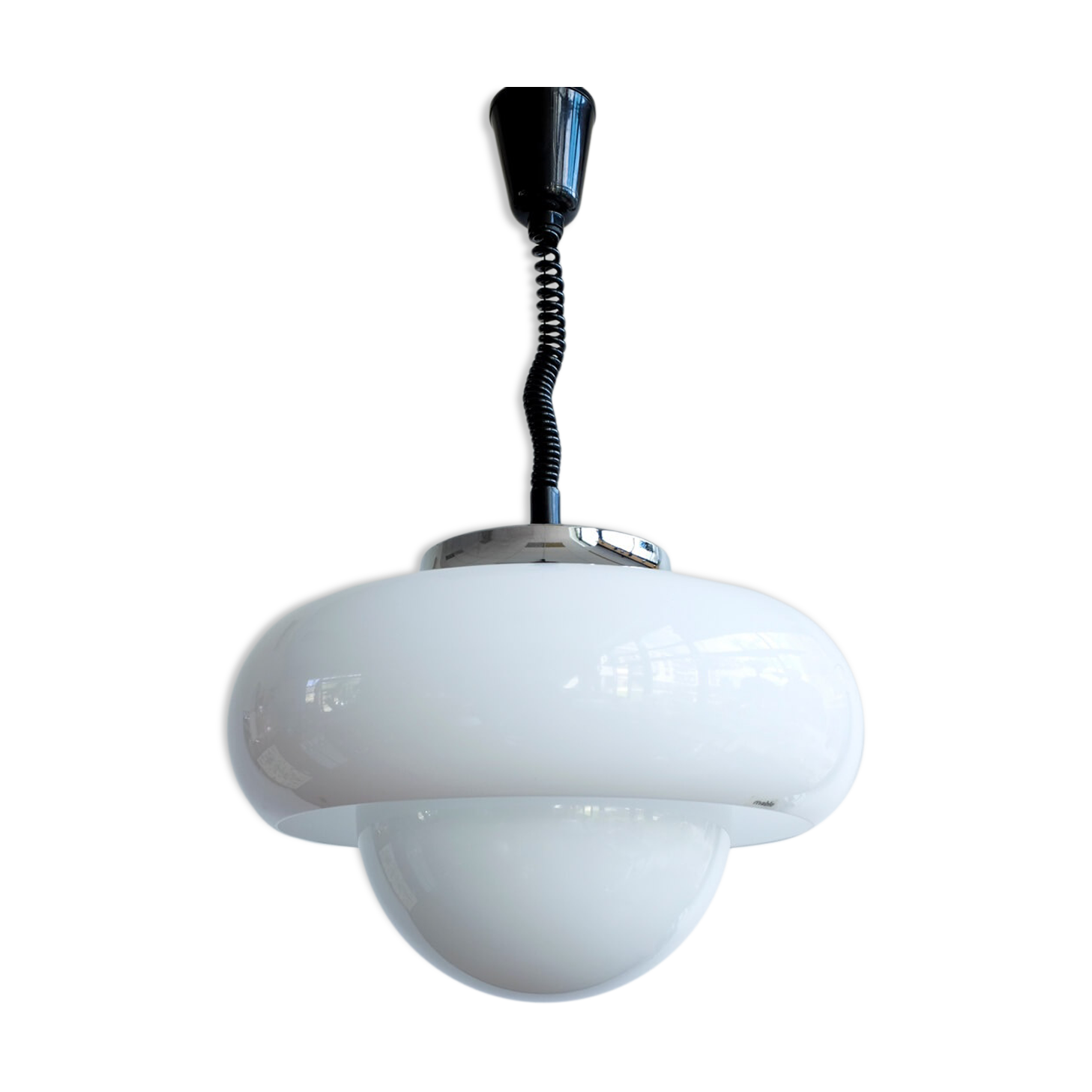 Space Age Guzzini hanging lamp by Meblo, 1970