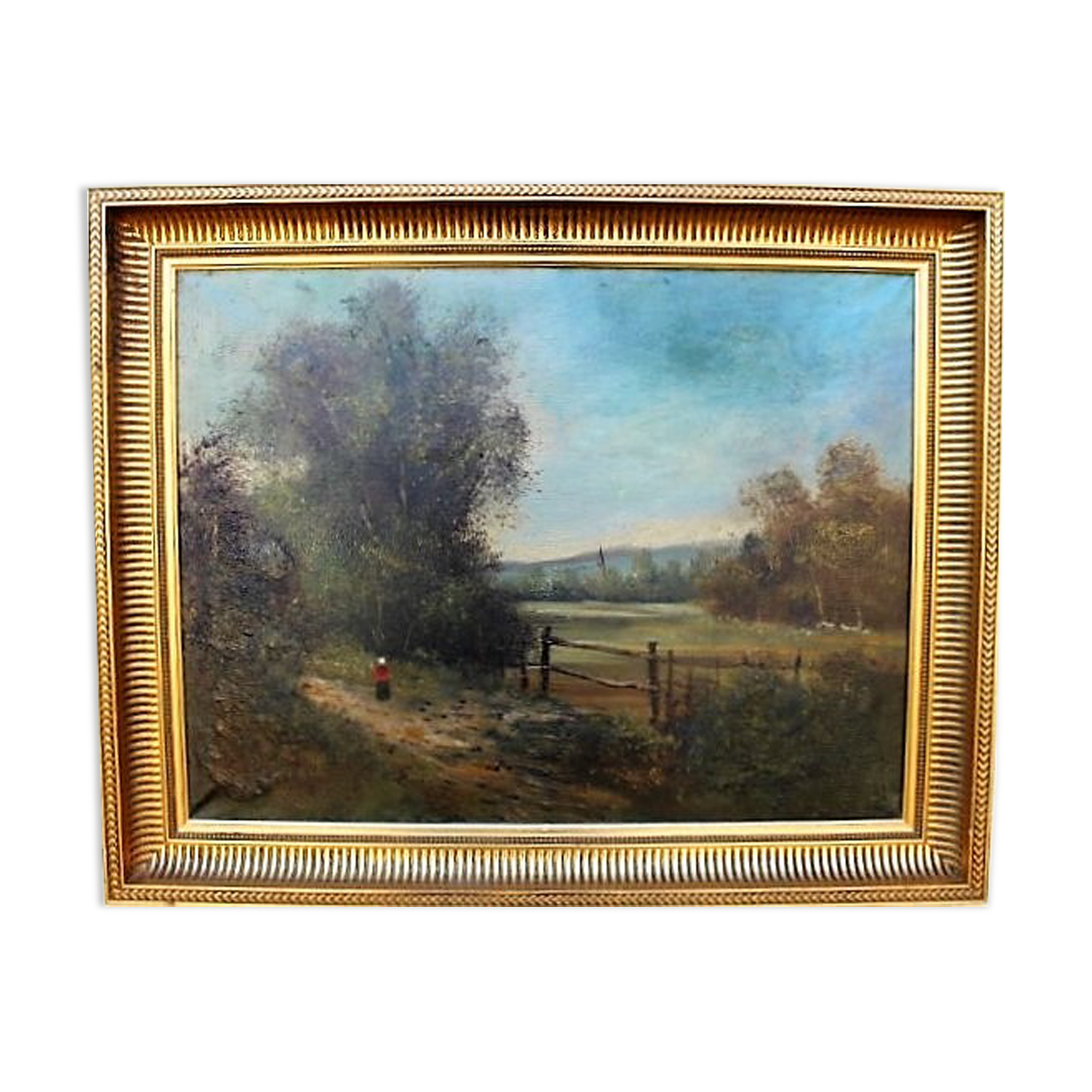 Oil on canvas Landscape nineteenth century
