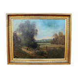 Oil on canvas Landscape nineteenth century