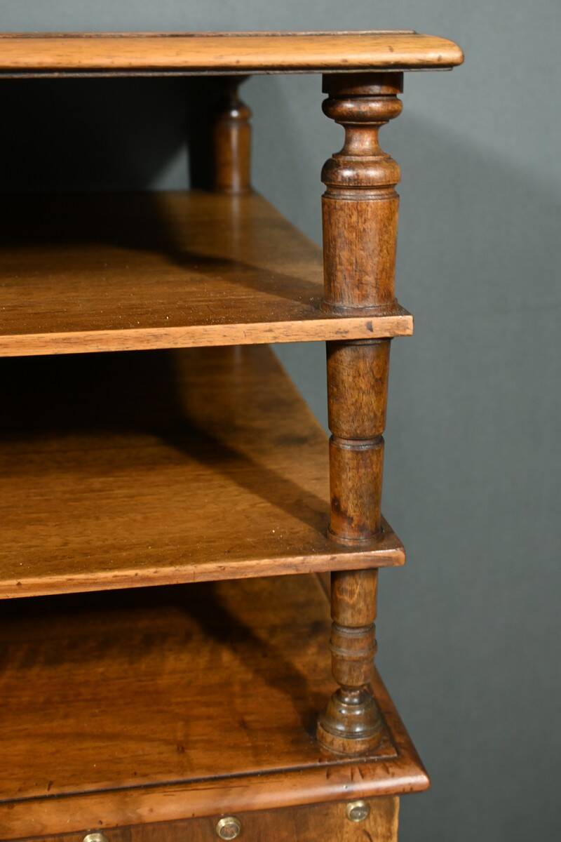 Revolving Walnut Bookcase, stamped G.Lancelin – 1900