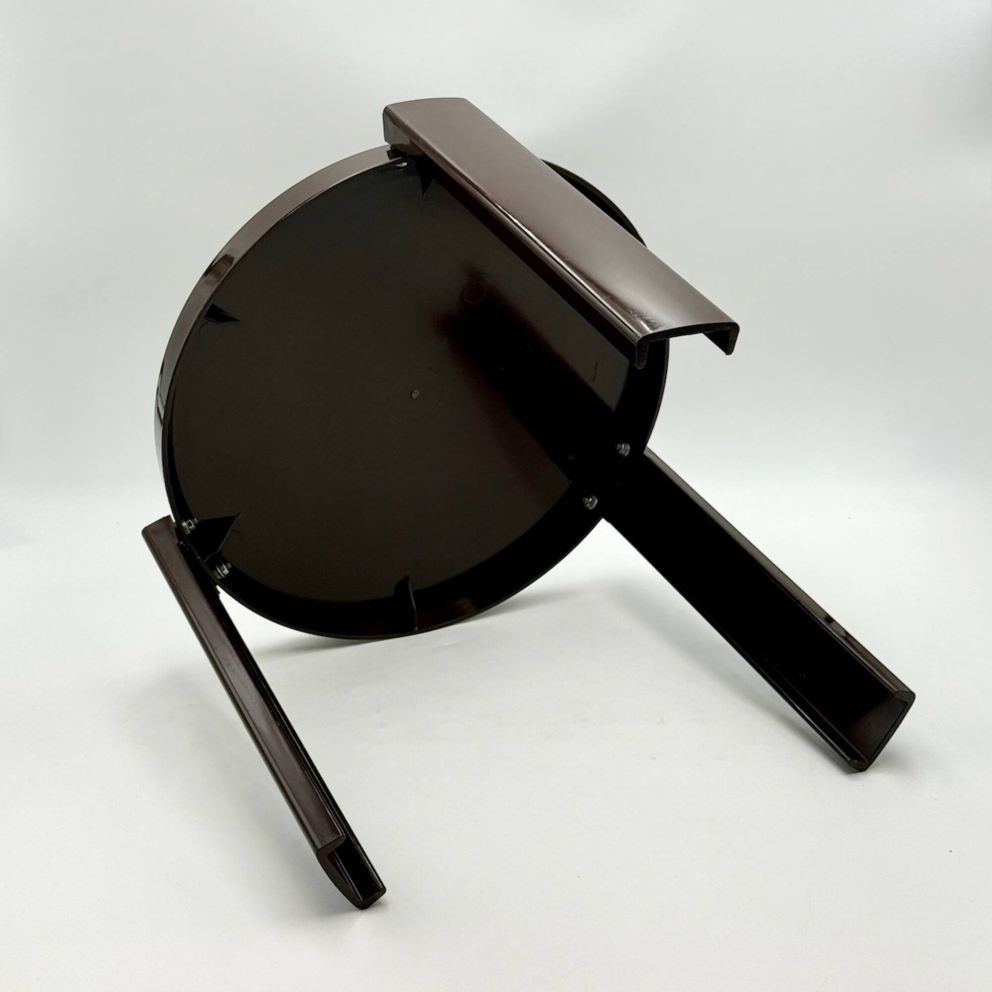 1970s Italian Space Age Table in Brown Plastic, Vintage Side or Coffee Tabl