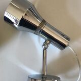 Pair of chrome wall lamps with ball joints design 70 years