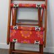 Vintage fabric folding chair