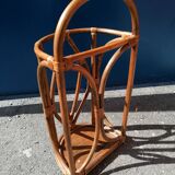 Vintage rattan bamboo umbrella holder