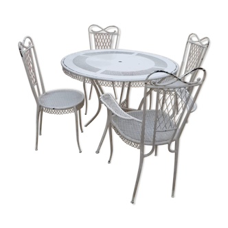 In 1940-1950 years wrought iron garden furniture