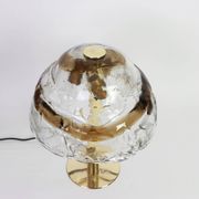 Large smoked glass table lamps by Murano, Kalmar, Austria, 1970s