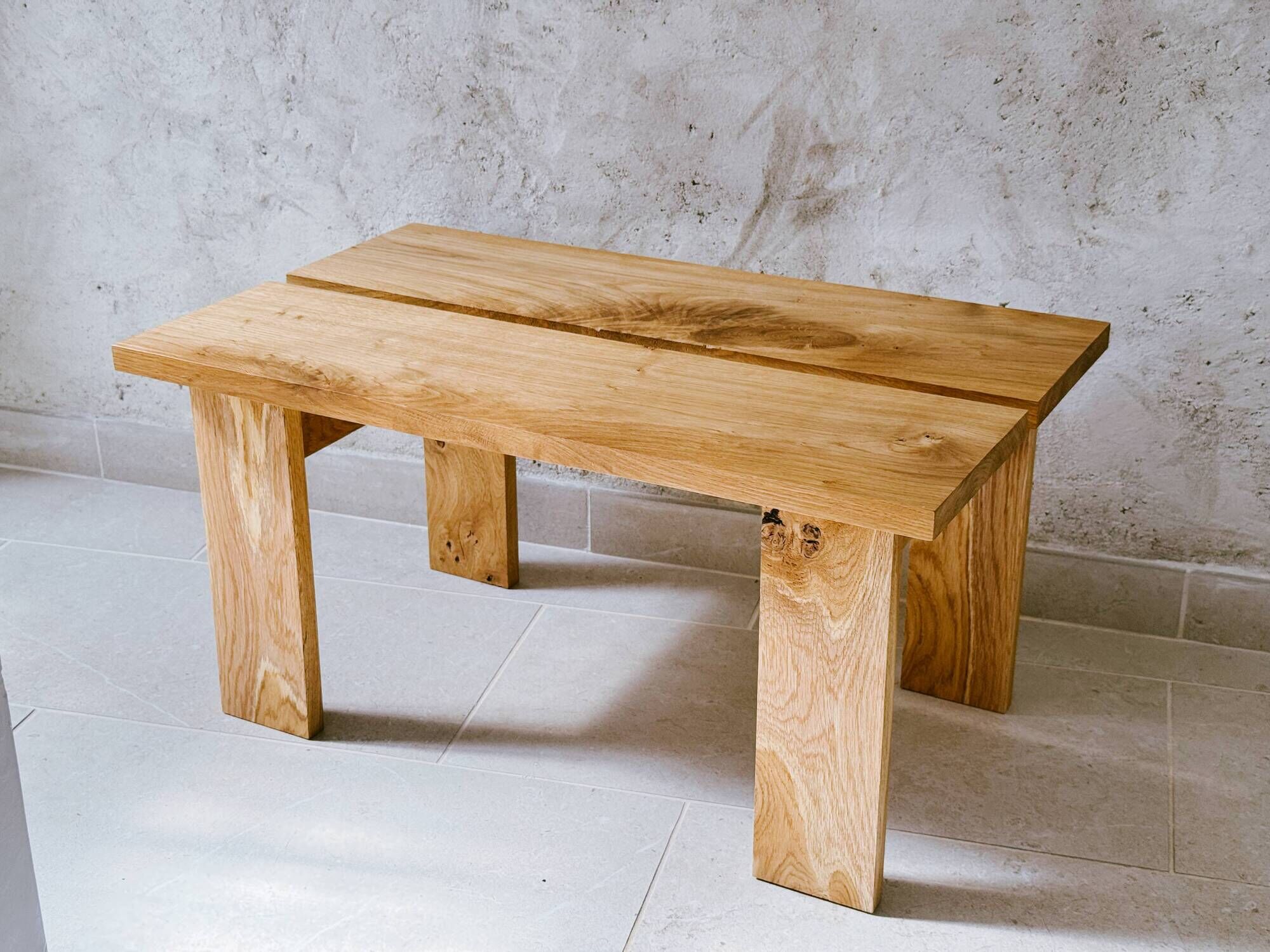 Solid oak coffee table, minimalist / contemporary design