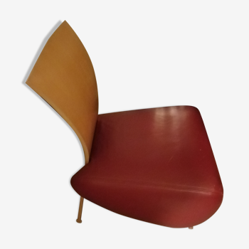 Postmodern Bobo leather armchair by Dietmar Sharping