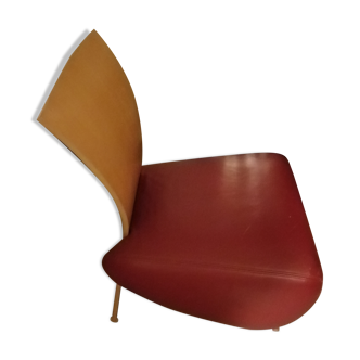 Postmodern Bobo leather armchair by Dietmar Sharping