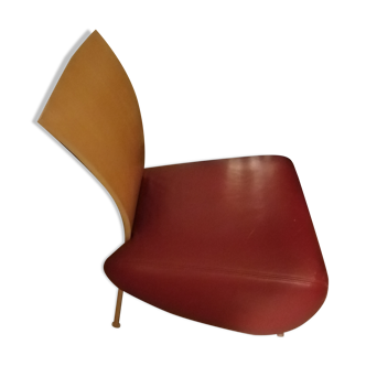 Fauteuil Bobo postmoderne en cuir par Dietmar Sharping