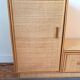 Commode en rotin Vintage 1960/70.