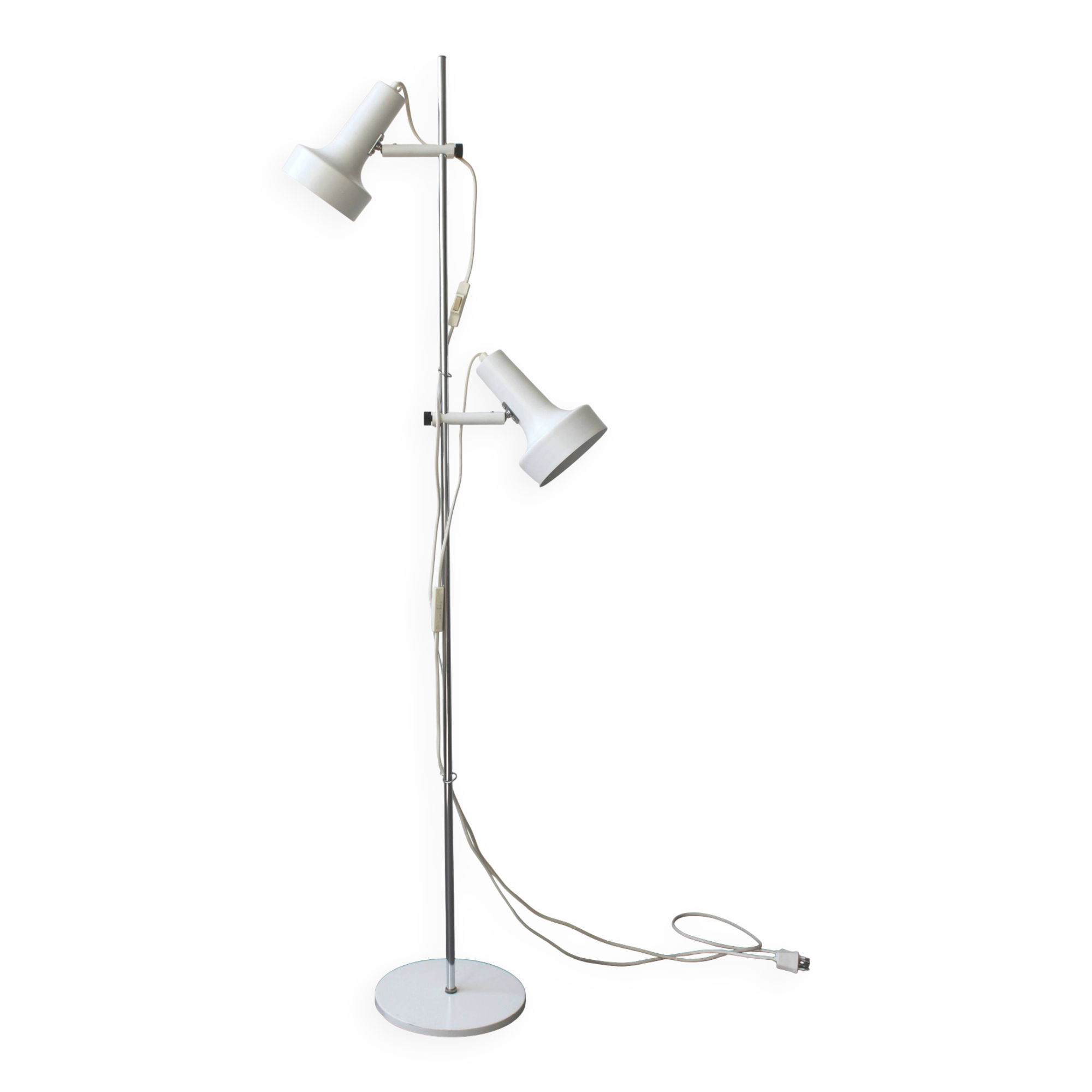 Floor lamp with 2 spots "Model 562" by J. Junge, Denmark, 1970.