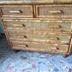 Commode vintage rotin et cannage