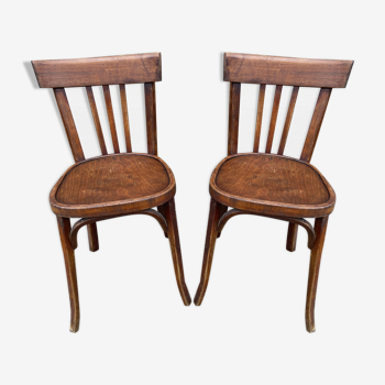 Paire de chaises bistrot Baumann